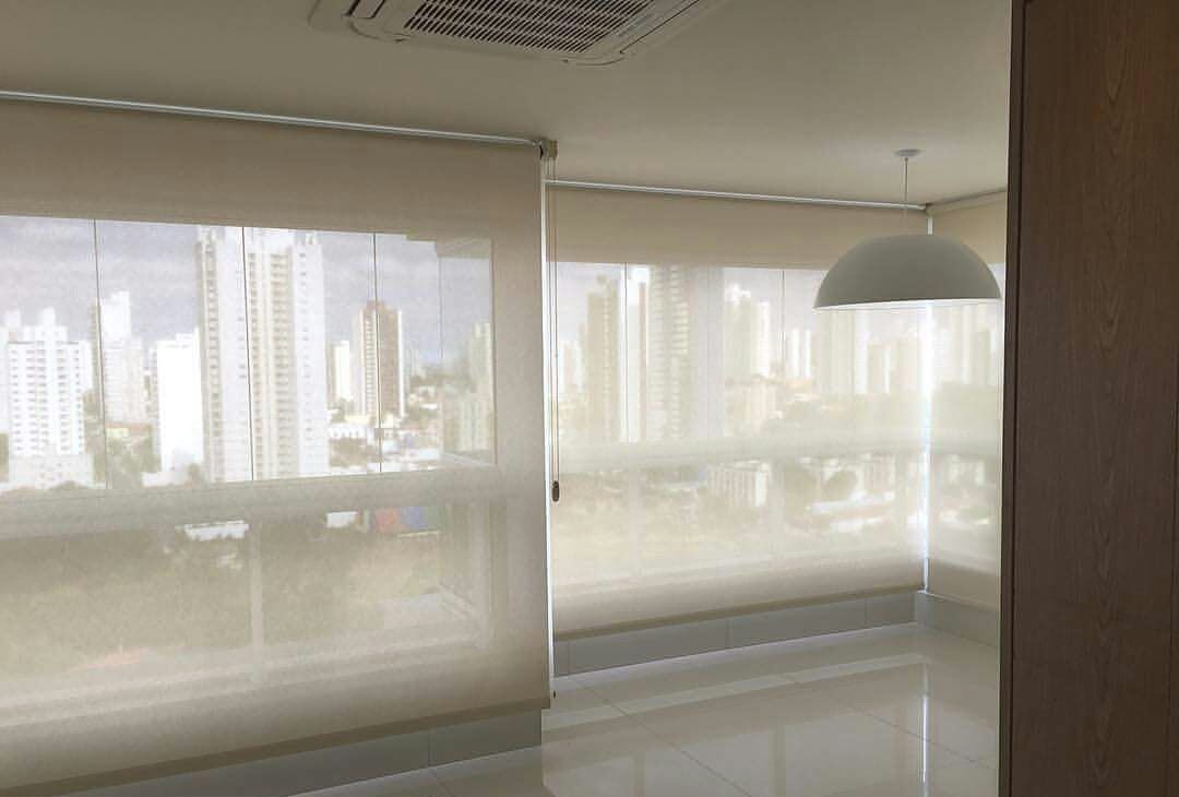 Rolô tela solar instalada pela Homelux